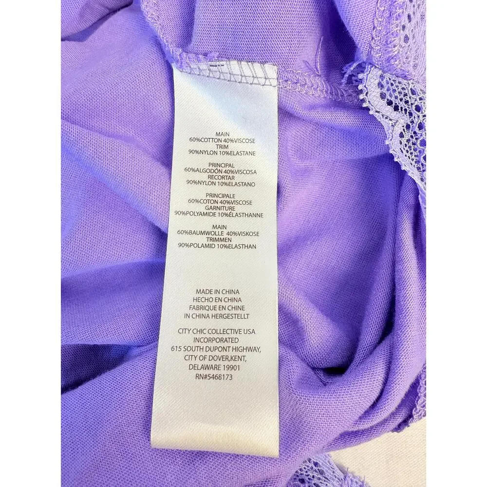 Avenue Body Lavender Sleeveless Spaghetti Straps V Neck Maxi Nightgown 30/32 - Picture 9 of 9